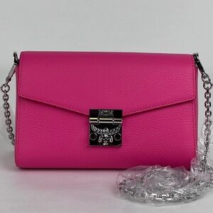 MCM Millie Barbie Pink Leather Crossbody Bag